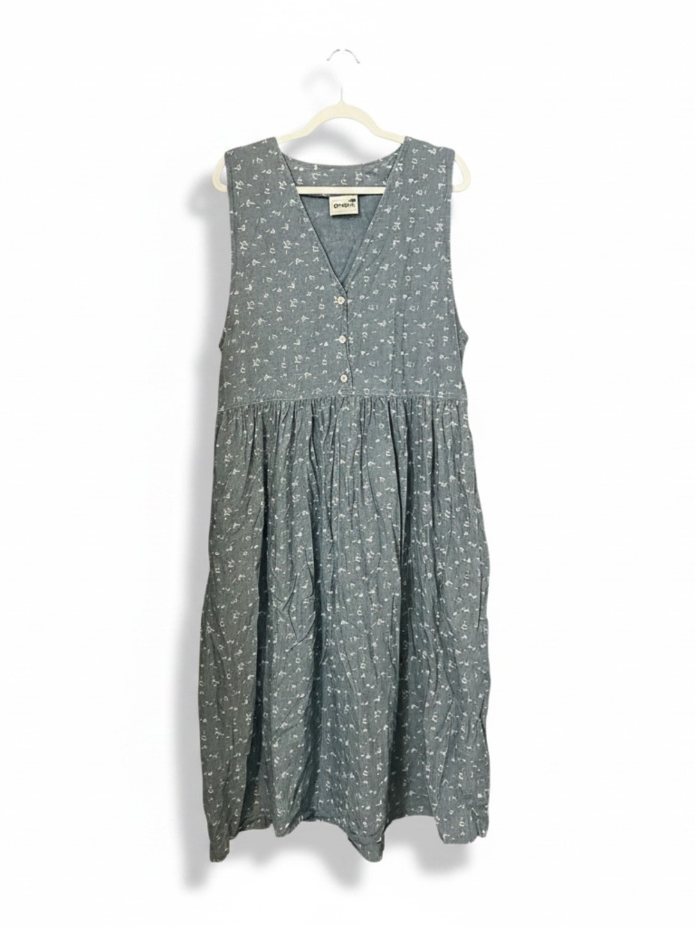 Vintage OshKosh Floral Maxi Dress Size 14